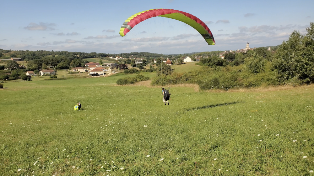 Pente ecole Martel Lot Dordogne Correze parapente initiation